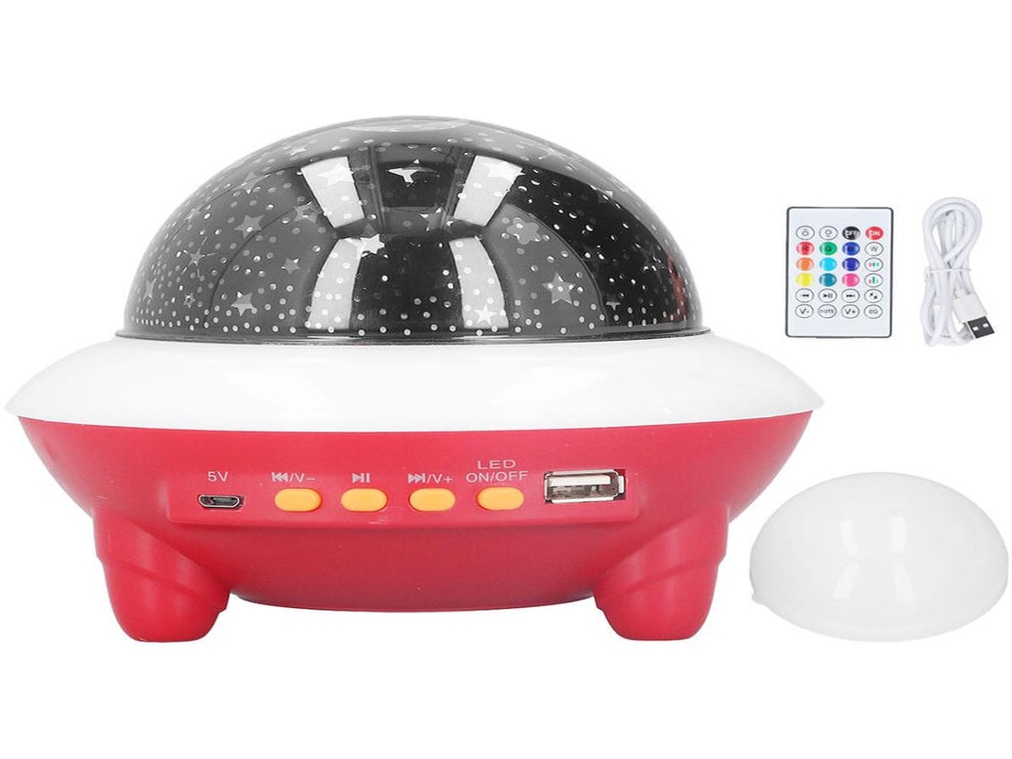 Lurelia Projetor Galáxia Com Coluna Bluetooth, Controlo Remoto, Usb, Rgb, Céu Estrelado, Som Integrado 15 Cm