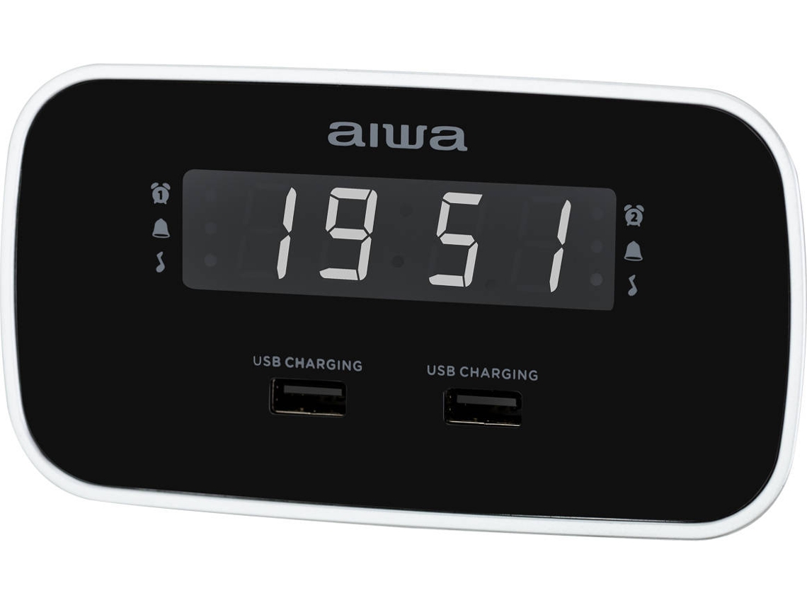 Rádio Despertador AIWA Cru-19Bk (Usb)