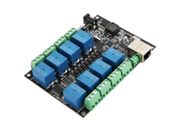 Módulo de Controle Plc Relé de Rede RJ45 8 Canais Industrial