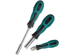 Conjunto De 3 Peças Suportes Para Bits Chave Fenda Hexagonal 1 4com Sistema Troca Rápida Magnético Antiderrapante