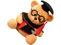Pequeno Urso De Pelúcia Formatura 23cm, E Algodão Pp, Lembrancinha