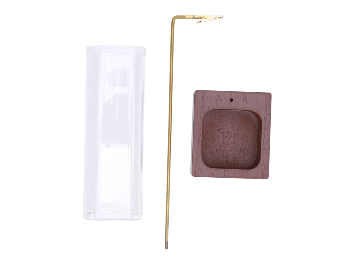 Suporte De Incenso Madeira Sólida Decoração Yoga Estilo B