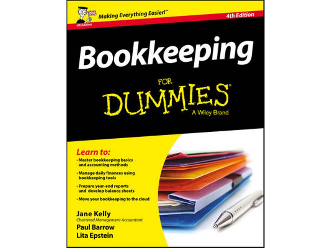 Livro Bookkeeping For Dummies 4th UK Edition de Jane E Kelly, Paul Barrow et al. (Inglês)