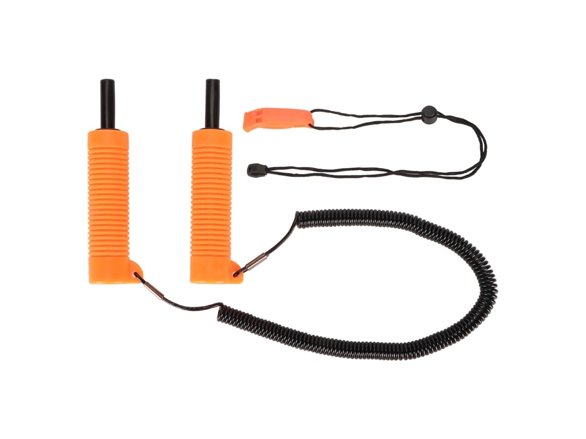 Kit Picaretas de Gelo Retráteis Laranja com Apito