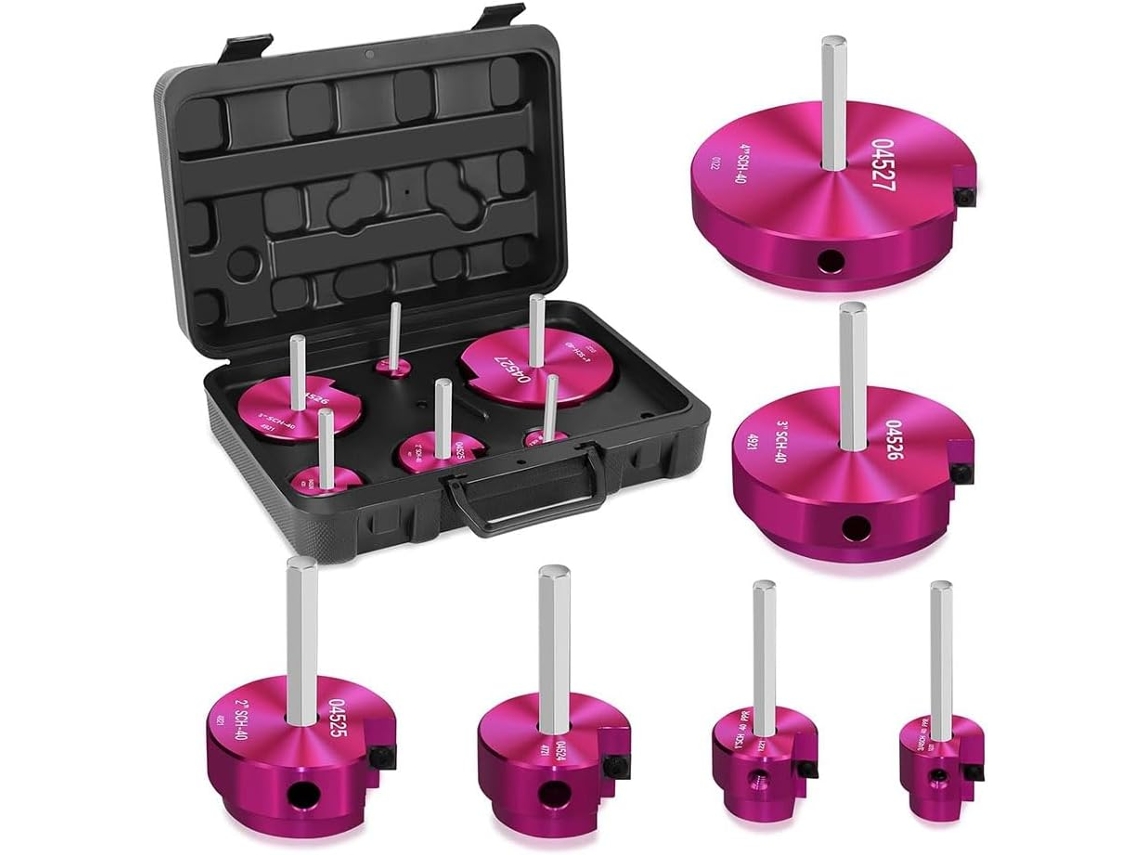 Conjunto de 6 Alargadores de Tubos SFUSHOS em PVC, para Limpeza, Reparos e Instalação