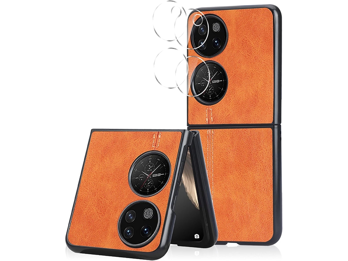 Conjunto de Lentes para Telefone Pocketprotective Camera Protectorlaranja para Huawei Huawei P50 Pocket HONGWE. (2un)
