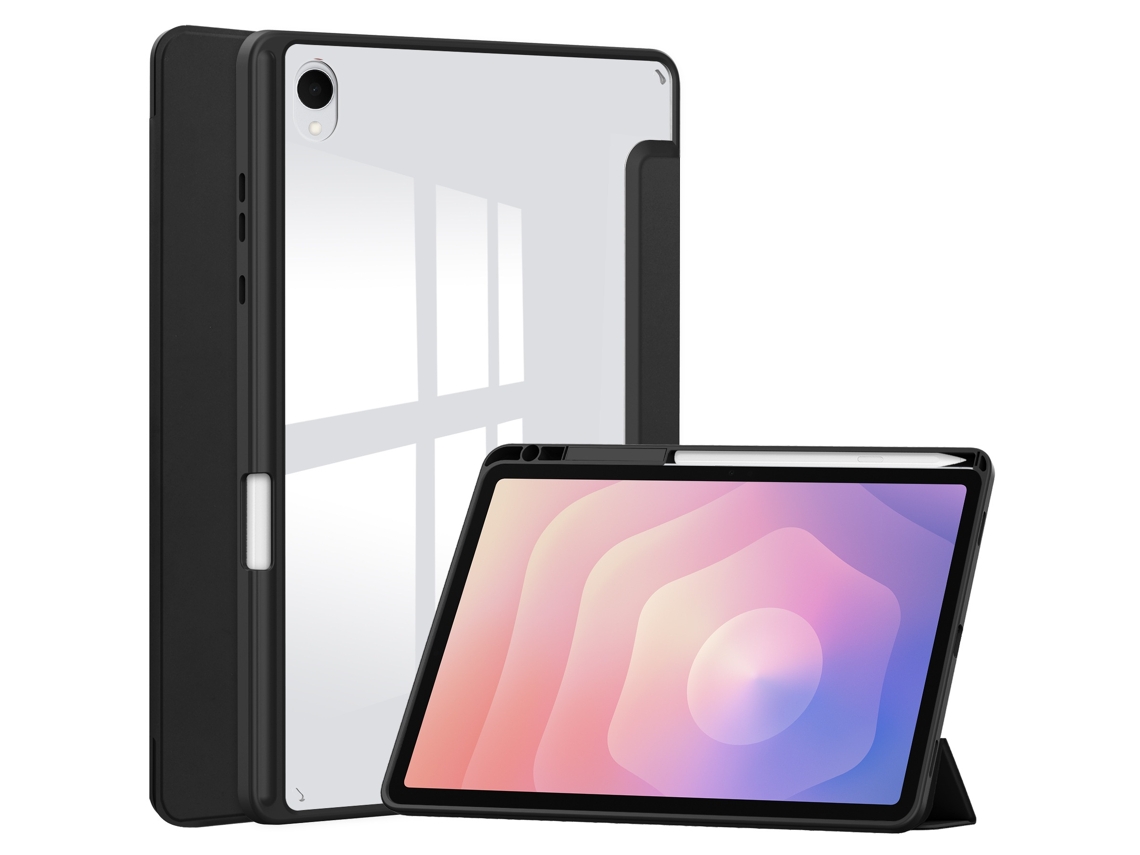 Caneta Stylus Para Tablet Lurelia, Compatível Com O Tab S11 De 11" 2025 . (sm X730/736, Preto, Acrílico, Dobrável Com Suporte, Função Sono