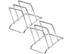Suporte De Aço Inoxidável Para Armazenar Várias Tábuas De Corte E Acessórios De Cozinha.
