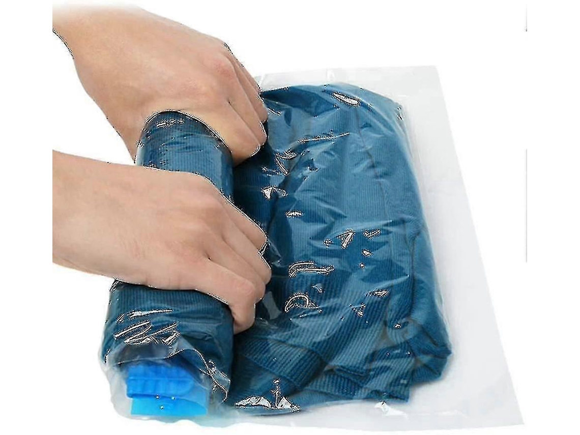 Sacos A Vácuo Para Viagem, Enrolar À Mão, Conjunto Com 8 Unidades | Guardar Roupas Em Viagens.