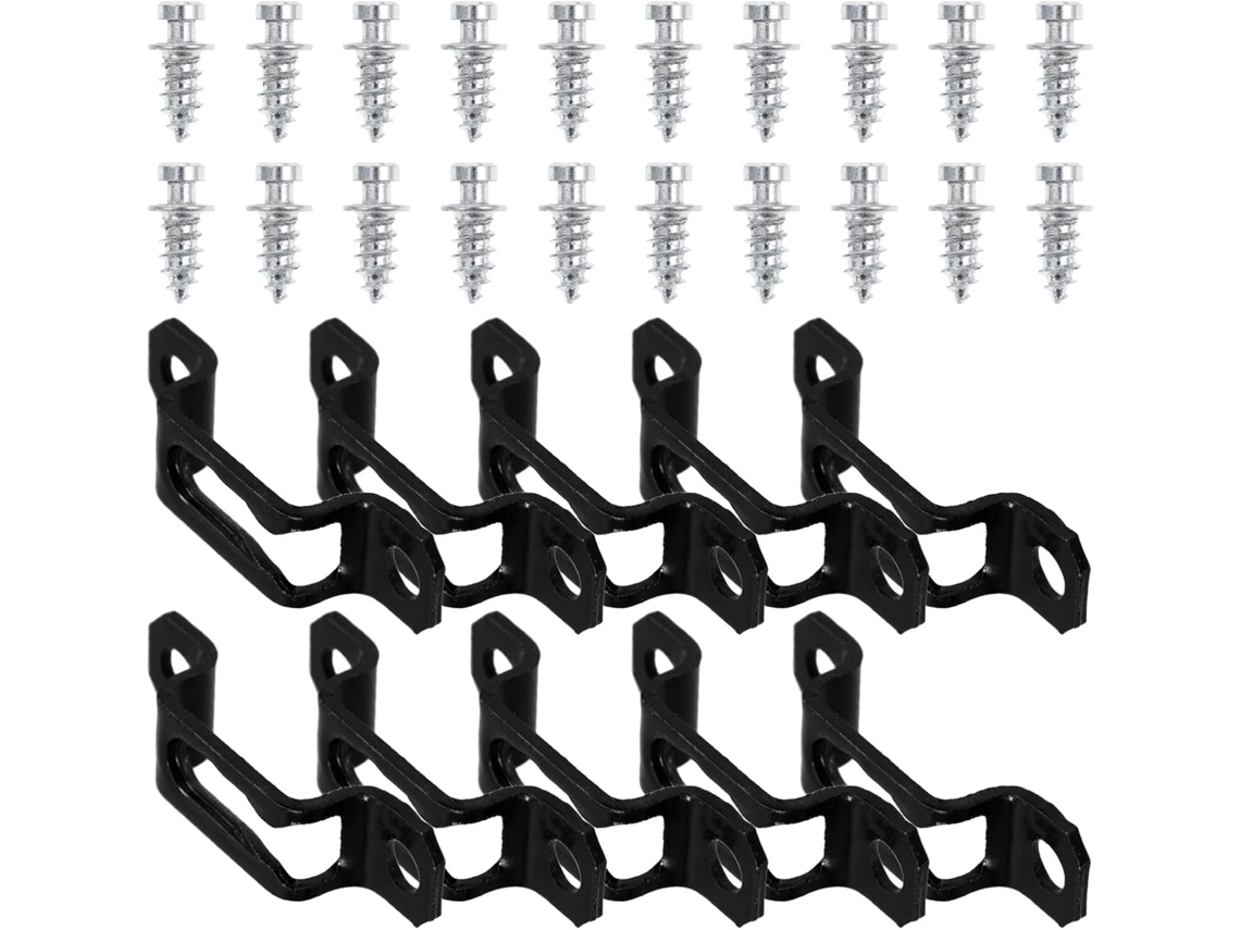 Balacoo Conjunto De 30-conectores Invisíveis Com Fecho Deslizante Para Móveis E Parafusos Ferro, Conexão Oculta, Estável