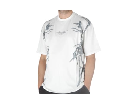 T-shirt De Homem Fobia Arquivo Cinza Relâmpago Algodão Branco (xs)
