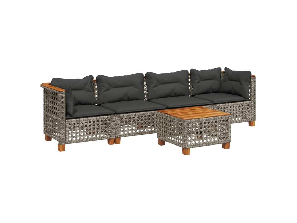 Garden Sofa Set, Garden Sofa Sets Vidaxl Cinzeto Rattan / Vime (n/a)