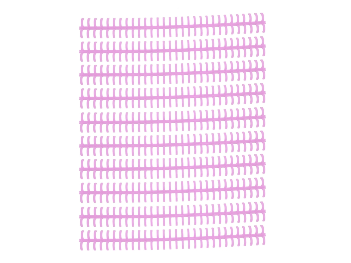 10 Espinhos de Encadernação Folha Solta 30 Furos 10mm Plástico Pp Resistente Lilás para Escola Escritório