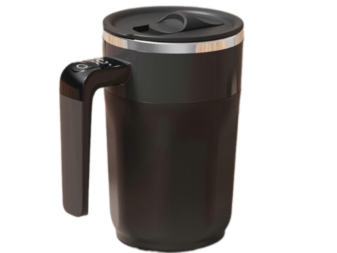 Copo Misturador Automático Recarregável com Ímã Giratório para Café e Visor Preciso de Temperatura, Multicolorido. TAISHENGDA