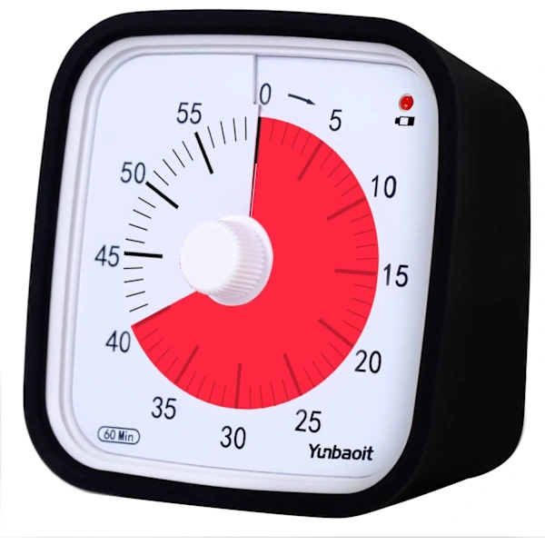Cronômetro Visual De 60 Minutos, Sala De Aula Escolar Para Crianças, Preto, Su