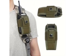 Estojo para rádio, capa impermeável para walkie-talkie, ajustável, tático e fácil de limpar, com alças de 10 cm de comprimento. - aquaforge