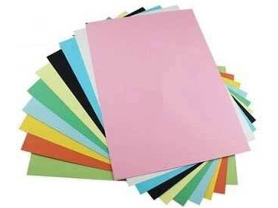 Cartolina Cores Sortidas (A4 - 100 Unidades - 250 g/m²)