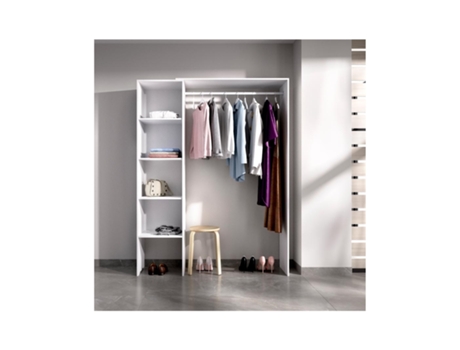 Roupeiro BEFARA-DK (140-110 x 40 x 187 cm - Melamina - Multicor)