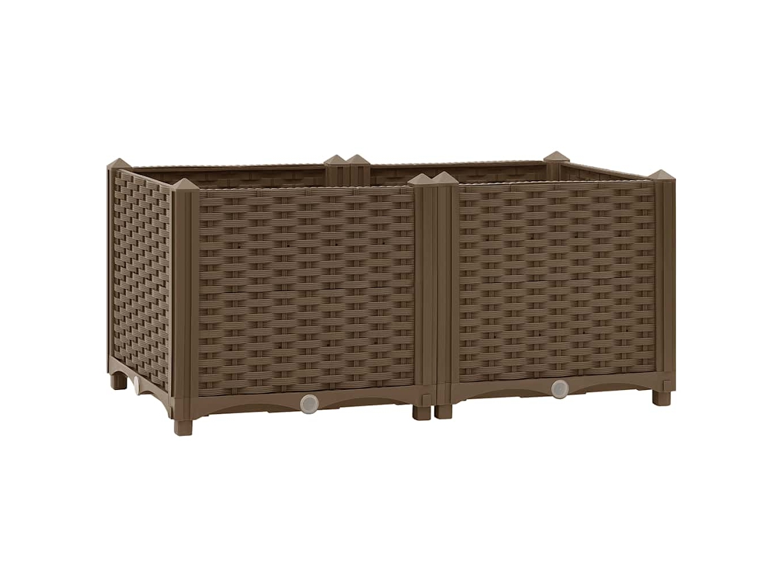 Vidaxl Canteiro Elevado 80x40x38 Cm Polipropileno