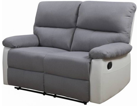 Sofá HABITAT ET JARDIN  Lincoln  2 Lugares Cinzento (136x92x95 cm - Sintético)