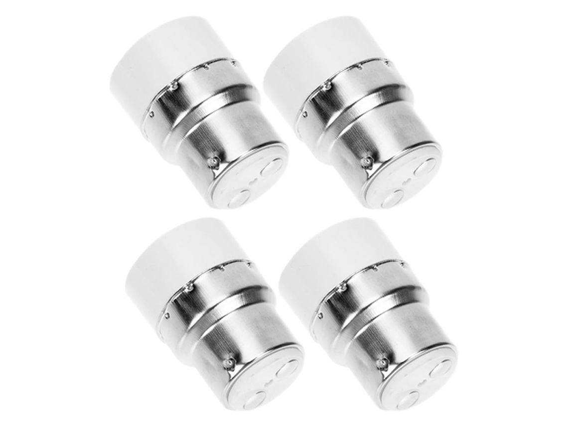 Conjunto De 4 Adaptadores Para Soquetes De Iluminação B22 E E14.