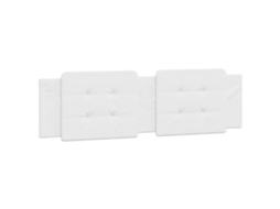 Conjunto 1 Almofadão De Cabeceira Vidaxl Branco Couro Sintético (180 X 3 X 48 Cm)