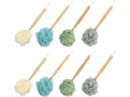 Conjunto De 8 Escovas Banho Com Cabo Longo Ibasenice Para Costas, Escova Corporal Esfoliante Macia Para Limpeza Profunda