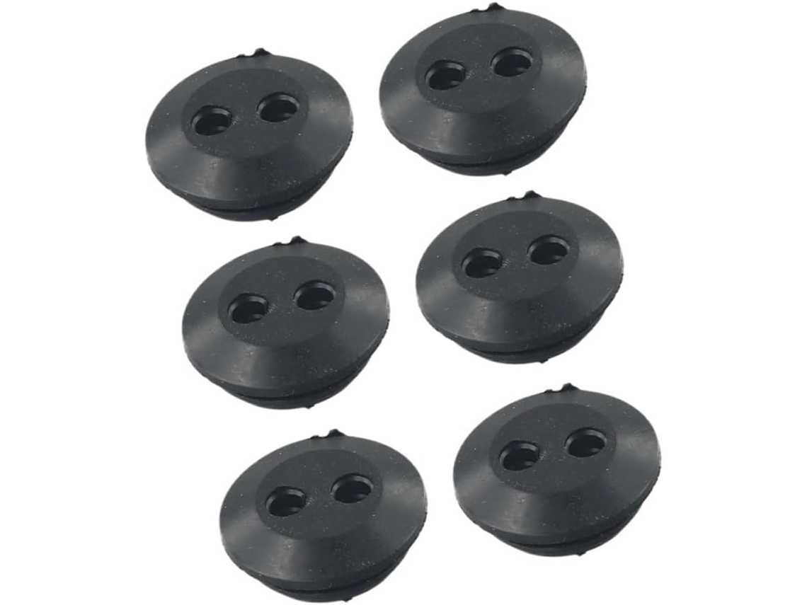 Conjunto de 6 Arruelas Bêbadas para Combustível com 2 Furos,