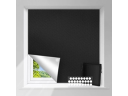 Cortinas - Cortina Blackout Portátil - Cortina Escurecedora Temporária - 150×240 Cm - Poliéster - Preto