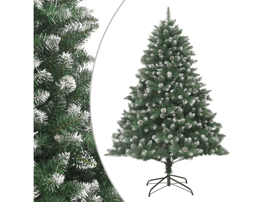 Vidaxl Árvore De Natal Artificial Com Suporte 240 Cm Pvc