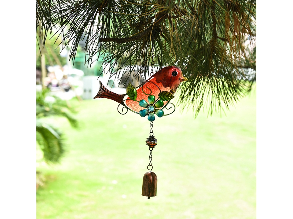Wind Chime (pássaro De Estilo Campestre, Arte De Ferro Pintada) Eoocoo