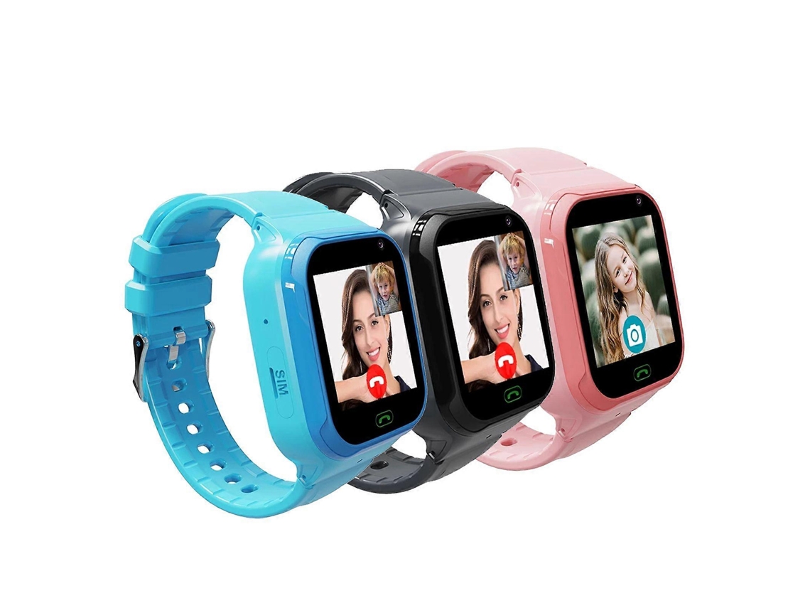 Relógio inteligente infantil com cartão SIM 4G, posicionamento LBS/WiFi/GPS, câmera HD, chamada SOS, segurança, bicicleta elétrica