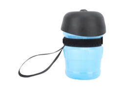 Garrafa de Água para Cães Azul 520ml Sem Vazamentos Portátil