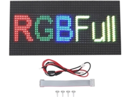 Painel De Led Interno Viagasafamido P10 320x160mm Com Rolagem E Tecnologia Smd Colorida Para Vitrines Lojas, Cafés E
