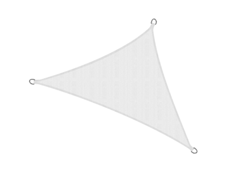 Toldo Solvision Hs9 420X420X600Cm Triangular Branco Pead SOL ROYAL