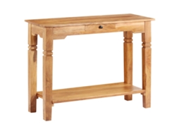Vidaxl Mesa Consola 100x40x76 Cm Madeira De Acácia Maciça