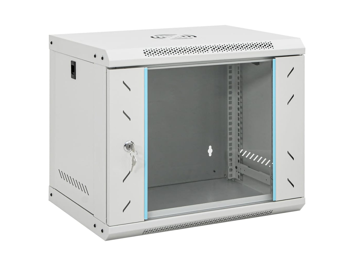 Vidaxl Armário Bastidor De Parede 9u 19" Ip20 53x40x45 Cm