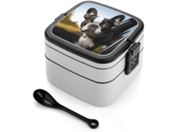 Marmita Bento Para Filhotes, Boston Terriers, Empilhável Para Adultos, À Prova De Vazamentos, Com Fecho Hermético
