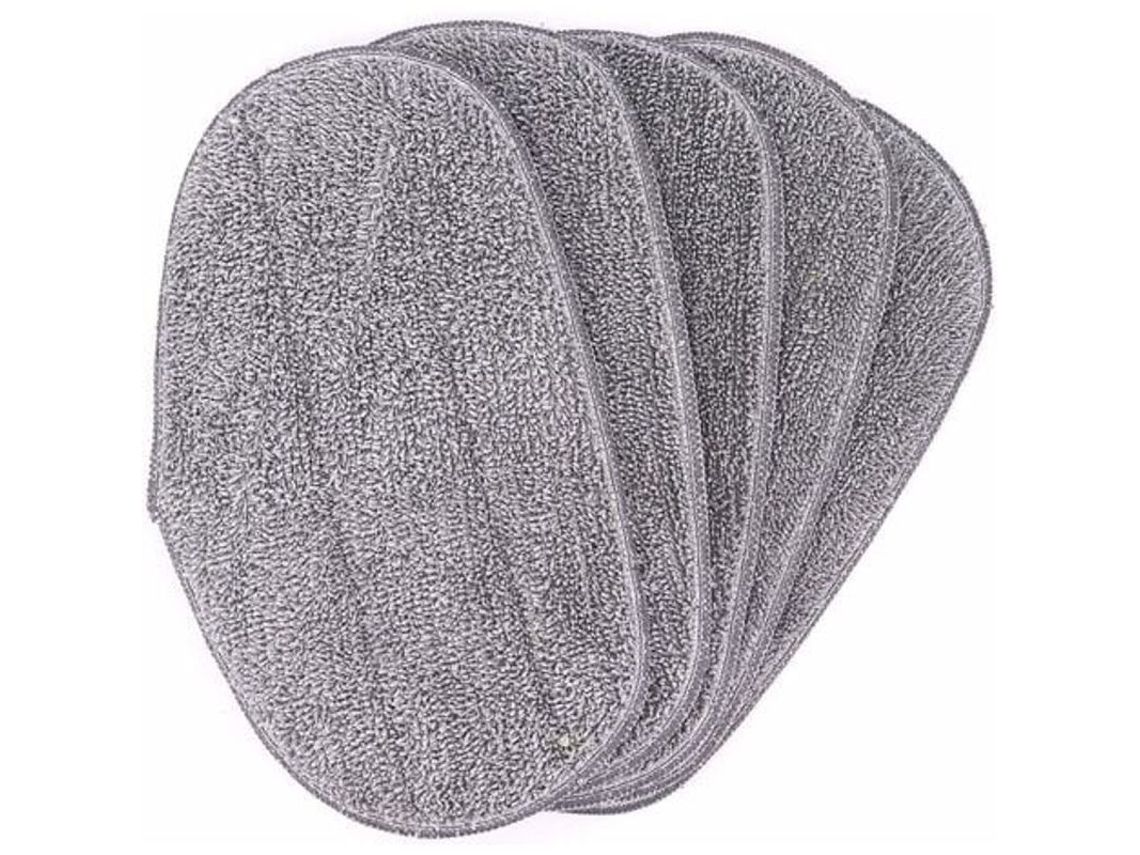 5 pás de reposição Nova Line de microfibra para vassouras a vapor, 32x17.5cm, laváveis, reutilizáveis | S/MARCA