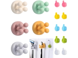 Pacote Com 5 Ganchos Adesivos De Silicone, Suporte Para Escova De Dentes De Parede Aquaforge