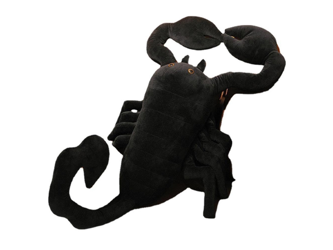 Primerox brinquedo de Pelúcia Escorpião Preto Simulado Macio Presente Natal Aniversário 45/100/120cm