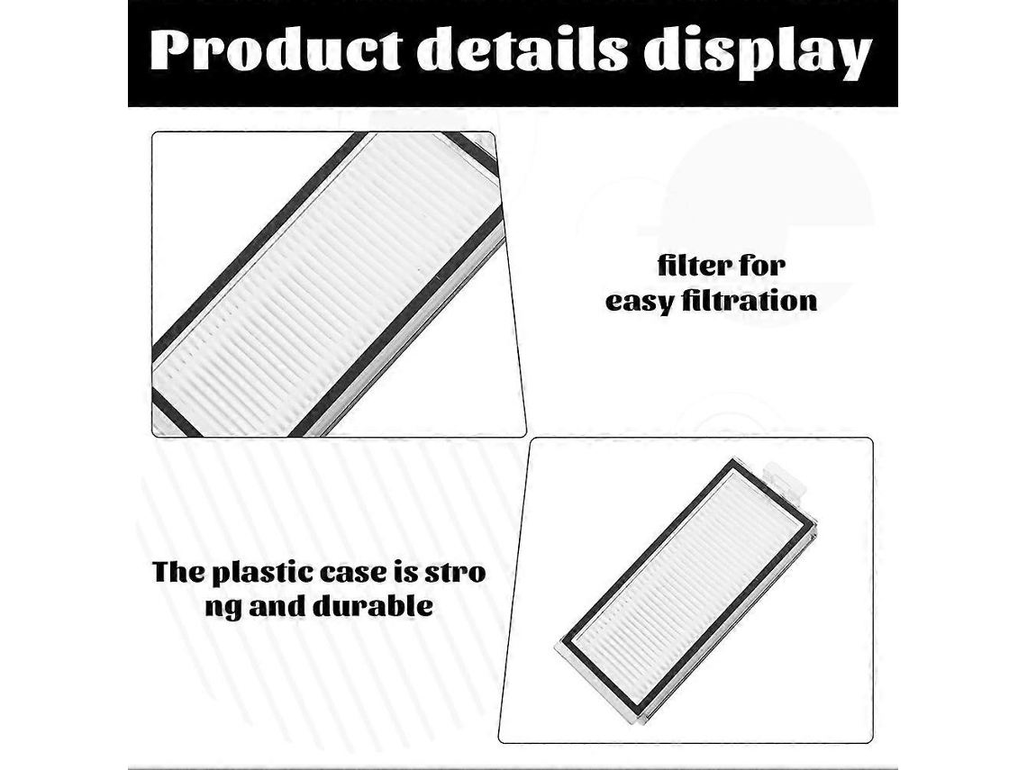 Filtro Hepa Roborock Q7, Compatível Com T8, Q8, Q5