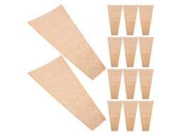Popetpop 50 Sacos de Papel Kraft para Embalagem de Flores, Marrom, Tamanho Grande, Fáceis de Usar para Buquês e Arranjos