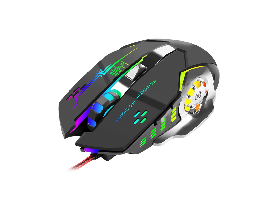 G8 Mouse com Fio Ergonômico Luminoso Resposta Rápida Antiderrapante Aperto Confortável Acessórios de Computador 3600Dpi Rato de Jogo com Fio de Comput