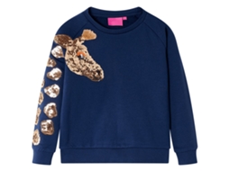 Sweatshirt Para Criança Azul-marinho 104