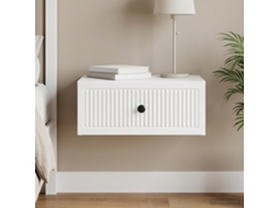 Vidaxl Armário De Cabeceira Com Gaveta Branco 49 X 34,5 X 20 Cm