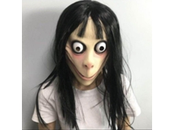 Máscara Assustadora Momo, Máscara De Andorinha Do Mar, Peruca Fantasma De Halloween, Máscara De Horror, Cabelo Longo, Máscara Fantasma Olysi Shop