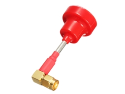 Antena Realacc Pagoda Rhcp 5.8ghz de 65mm e 5dbi com Ângulo Reto, Conector Rp sma Macho. MDUG