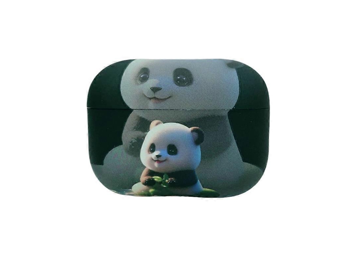 Estojo Para Fones De Ouvido Airpods Pro 2 Com Estampa De Panda Fantasma, Em Tpu Fosco.
