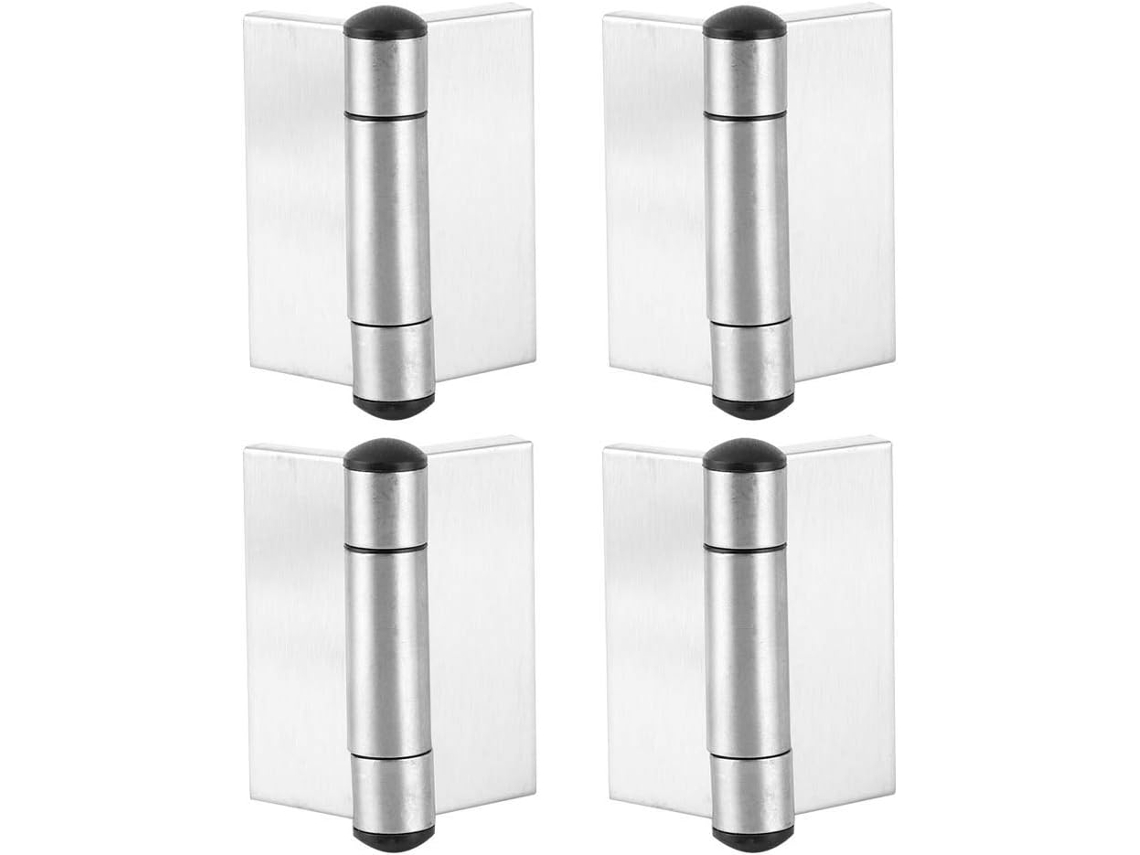 Conjunto De 4 Dobradiças Aço Inoxidável Para Portas, Com Mola